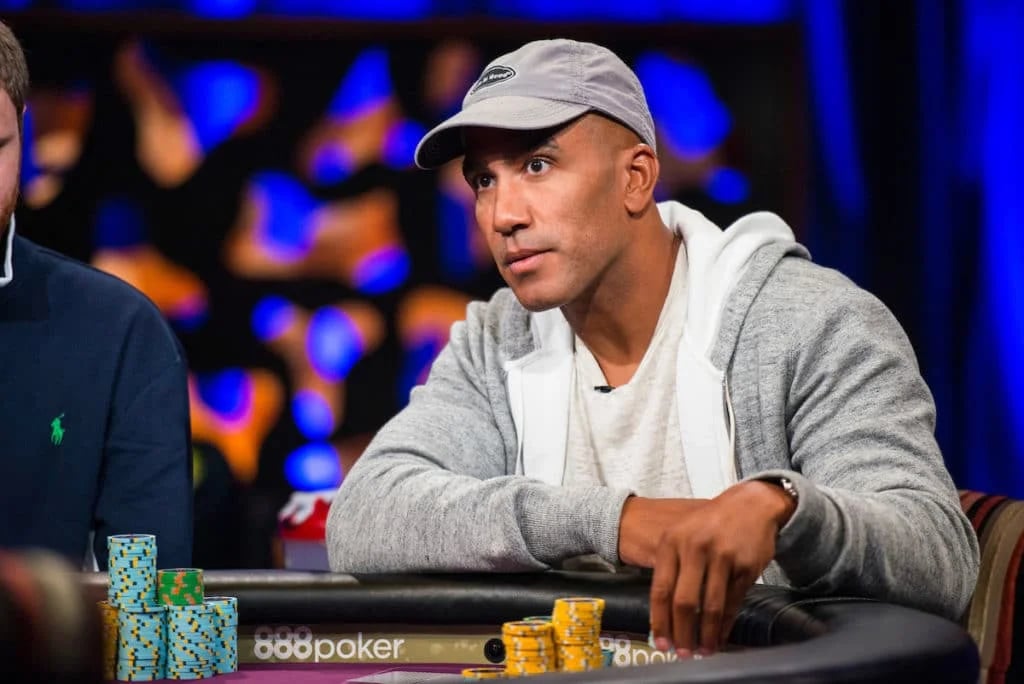 Bill Perkins seated playing high stakes cash game poker on PokerGO
