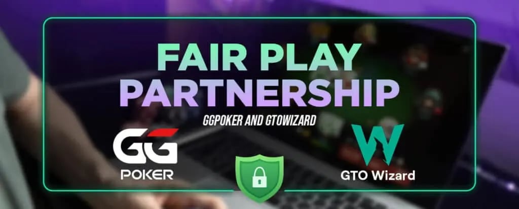 Fair play partnership between GTO Wizard and major online poker sites like GGPoker