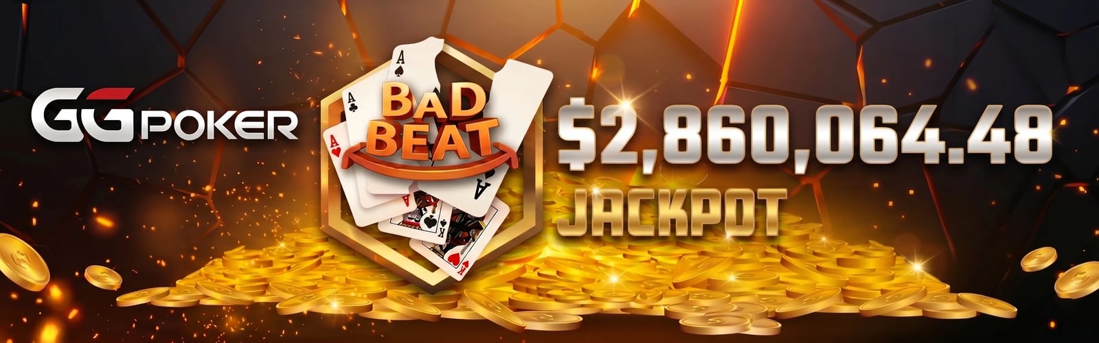 GGPoker UK Bad Beat Jackpot - $2,860,064.48 GGPoker UK Bad Beat Jackpot - $2,860,064.48