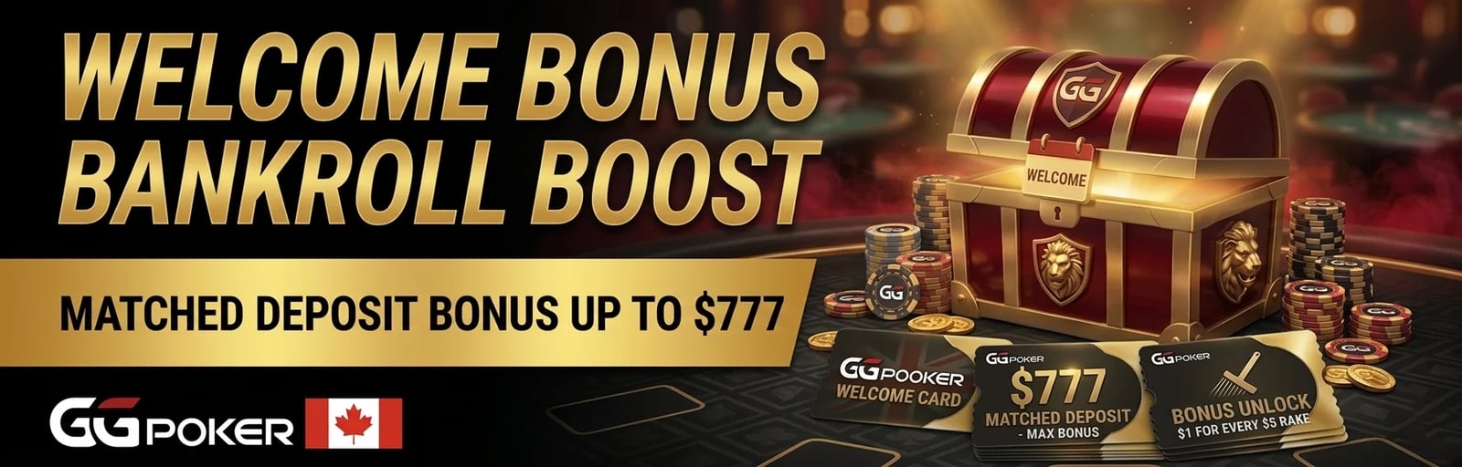 GGPoker Ontario First Deposit Bonus Up To $777 - Promo Code