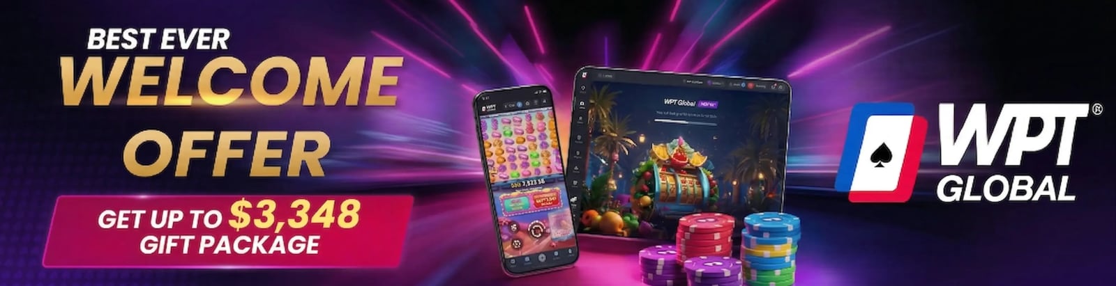WPT Global new player deposit bonus and welcome package